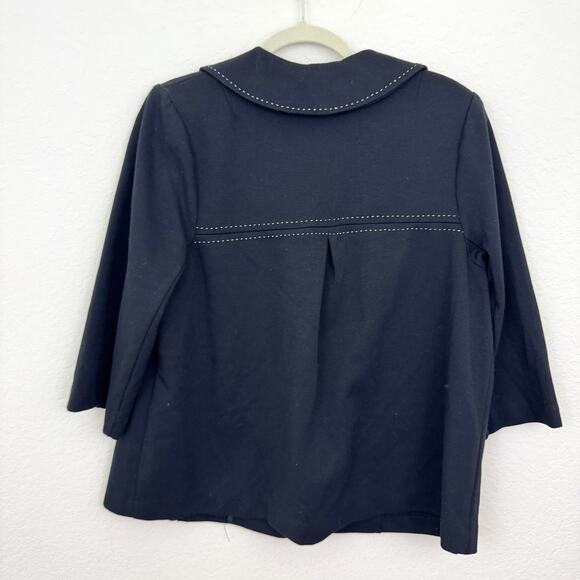 Lane Bryant Womens Blazer Jacket Size 14 Minimal Office Career Black - Picture 3 of 7